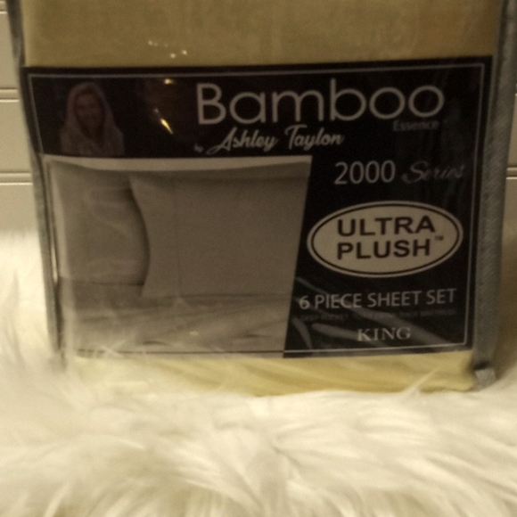 Bamboo Essence King Size Cream- 6 Piece Sheet Set - Picture 3 of 10